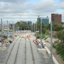 Metrolink South Manchester Line - July 2010 - Construction Works