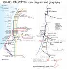 Israel Railways map